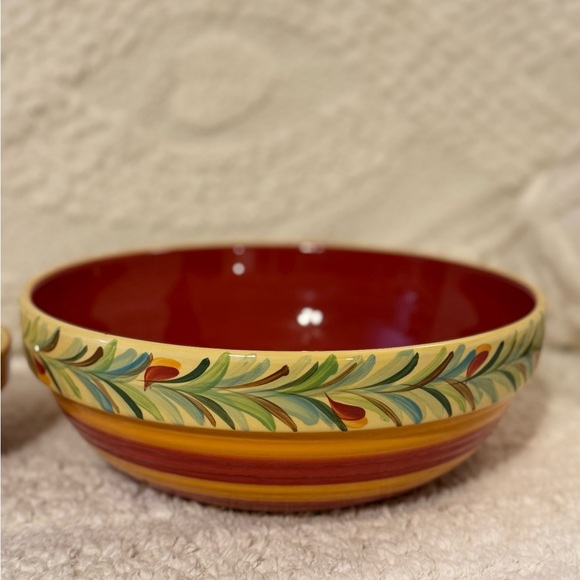 Southern Living Vibrant Red and Yellow Dinnerware Set - Picture 2 of 7